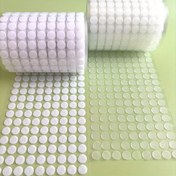 Resim 1020 adet (510 Çift) Şeffaf Kendinden Yapışkan Yuvarlak Daire Yapışkan Dots Sanat ve El Sanatları Okul Sınıfı Ev ve Ofis Kullanımı için, DIY Araçları, Parti Hediyeleri 