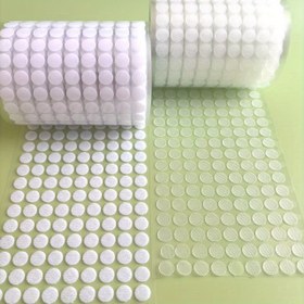 Resim 1020 adet (510 Çift) Şeffaf Kendinden Yapışkan Yuvarlak Daire Yapışkan Dots Sanat ve El Sanatları Okul Sınıfı Ev ve Ofis Kullanımı için, DIY Araçları, Parti Hediyeleri 