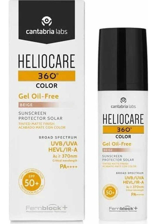 Heliocare 360 Gel Oil Free Renkli Beige Yağsız SPF+50 Jel Güneş Koruyucu 50 ml | Dermobu Fiyatı ve Özelliklerı - Badem