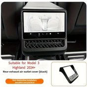 Resim Dashanshop Tesla Model 3/y Highland 2024+ Siyah Koruyucu Havalandırma Kapağı 