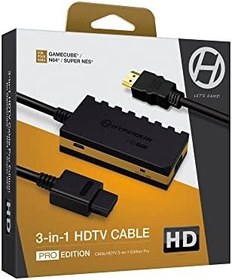 Resim 3-In-1 720p HDTV Cable HD Pro Edition W/ 4 Visual Modes, No Additional Power Supply For GameCube®/ N64®/ Super NES® - Hyperkin 
