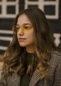 Resim MARMORİS Anti Glare Sarı Unisex Gece Sürüş Gözlüğü 