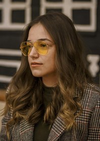 Resim MARMORİS Anti Glare Sarı Unisex Gece Sürüş Gözlüğü 