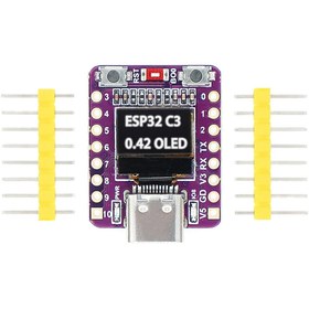Resim ROBİZ ESP32 C3 0.42inch Oled Lcd Super Mini Geliştirme Kartı Wifi Bluetooth Type-C Usb 160Mhz 4MB Flash 
