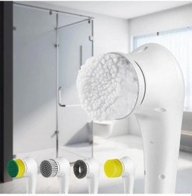 Resim Coofbe Şarjlı 5 Başlıklı Profesyonel Temizlik Fırçası 