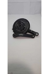 Resim Sökmen FC-TY301 170mm 42-34-24 T 6-7-8V 3lü Aynakol Kapaklı Siyah SHİMANO 