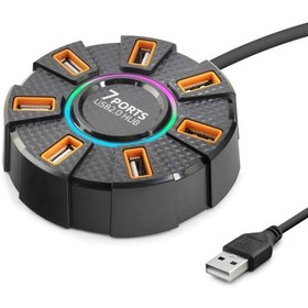 Resim Genel Markalar Usb Hub 7*Usb 1.2M Siyah HDX7035 