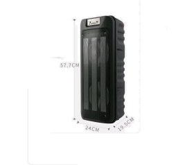 Resim Başkenttekno 1852 Taşınabilir Rgb Ledli Bluetooth Hoparlör Usb-Tf Siyah 