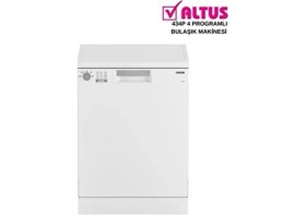 Resim Altus 434P 4 Programlı Bulaşık Makinesi 15 Kişilik Kapasite Enerji Sınıfı ile Etkili Temizlik 