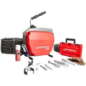 Resim Rothenberger R600 Kanal Açma Makinası + 16/22mm Spiral Ve Uç Seti 