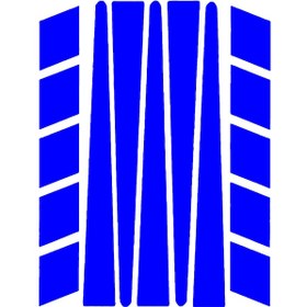Resim Şerit Şeklinde Reflektif Mavi Sticker 