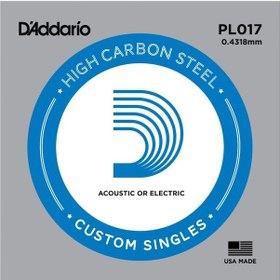 Resim D'addario Pl017 Tek Elektro Gitar Teli 17 