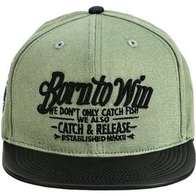 Resim Btw Leather Visor Şapka Light Green 