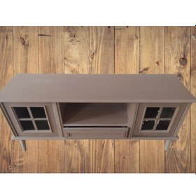 Resim Bengimobilya Tv Sehpası Windovs Model Pencere Ahşap Kayın Avangart Torna Ayak (483191461) 