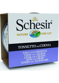 Resim Schesir Ton Balıklı ve Orfoz Balıklı Jöleli Yetişkin Kedi Konservesi 85 G 