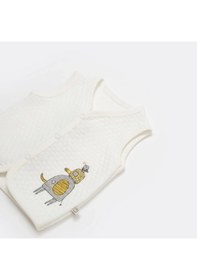 Resim Bibaby Hello Elephant Kapitone Yelek 61476 Ekru 