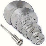 Resim 22mm'den 50mm'ye kadar ultra keskin 7 parça yüksek hızlı çelik bıçak seti + 3.17mm shank çapı - ahşap, plastik, bakır, alüminyum ve yumuşak metalleri kesmek için kolay - tüm ihtiyaçlarınızı karşılamak için en üst düzeyde çok yönlülük 