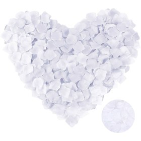 Resim Beyaz Renk Gül Yaprağı - 10 Paket 1000 Adet 