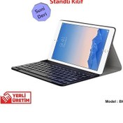 Resim iPad Uyumlu Air 2 Bluetooth Klavyeli Standlı Kılıf - Bkk4 