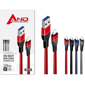 Resim Apple Uyumlu iPhone , Usb Data Kablo 1.8a And-251 