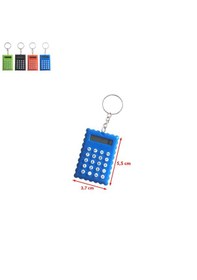 Resim Bisküvi Şekilli Mini 8 Haneli Hesap Makinesi Anahtarlık 1 Adet Ebat: 5,5 Cm X 3,7 Cm Mavi 