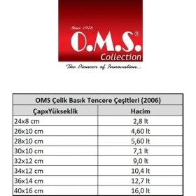 Resim 2006 - Oms Basık Tencere 16 Lt. 40x15 