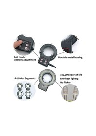 Resim Led-80t Yeni Dokunmaya Duyarlı Mikroskop Halka işığı 12v-4w 100-2 