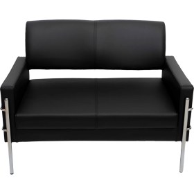 Resim Büro Trend Kubik Siyah Ikili Oturma Grubu 