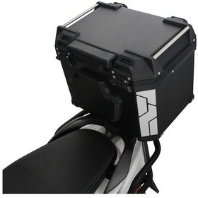 Resim GP Kompozit Universal 37 lt Alüminyum Motosiklet Çantası Gri 