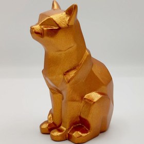 Resim Handmade Cubic Cat Statue, Modern Geometric Decor, Handmade Geometric Cat Art, Abstract Cat Figurine, Cubic Animal Statue, Cubic Cat Decor - Object-2 
