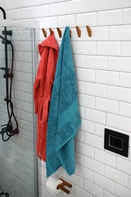 Resim Hagen Banyo Askısı Yapışkanlı 4'lü Ahşap Askılık 