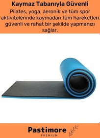 Resim Enenstyle Taşıma Askılı Konfor Modeli Çift Taraflı Kaymaz Yoga Meditasyon Minderi Mavi Siyah Mat Çok Renkli Çok Renkli 