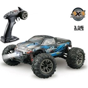 Resim Xinlehong 1:16 Brushless Uzaktan Kumandalı Yüksek Hızlı Rc Araba 52km/s 2.4ghz 4wd Usb Şarj Mavi Çok Renkli 