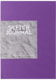Resim Fanart Sketch Journal A4 Ivory Kağıt Mor Kapak Eskiz Defteri 