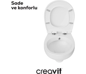 Resim Perla Duroplast Yavaş Kapanan Klozet Kapaklı Beyaz Set 