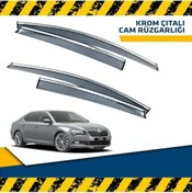 Resim Point Skoda Süper B Mügen Cam Rüzgarlığı Kromlu Sedan 2015 - 2021 Arası 4 Lü Set 