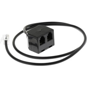 Resim Rj9 2 Kadın Rj9 1 Erkek 4P4C Dönüştürücü Adaptörü Kablosu 25 cm / 0.8ft 