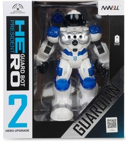 Resim Seher Oyuncak Ses Kontrollü Usb Şarjlı Silahlı Polis Robot - Standart / Standart 