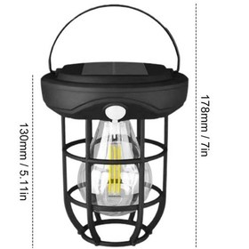 Resim İnura Global Solar Kamp Feneri - Güneş Enerjili, Otomatik Şarj Ve Gece Işığı, Taşınabilir Ve Asılabilir Led Dış Mekan Lamba Diğer 