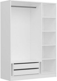 Resim Minar Kale 135cm Giyinme Dolabı Beyaz - 190cm Beyaz 