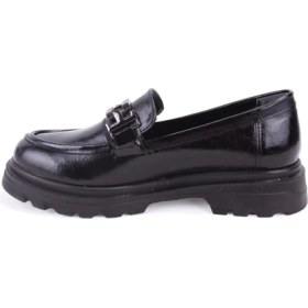 Resim Dagoster DZA07-90801 Siyah Rugan Günlük Loafer Kadın Ayakkabı 