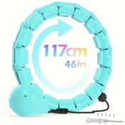 Resim JLOIBAO 46in/117cm Ağırlıklı Fitness Dairesi, 24 Bölümlü Ayrılabilir Egzersiz Halkası, ABS Malzeme, Vücut Şekillendirme ve Bel İncelme, Kadınlar Günü, Anneler Günü, Şükran Günü, Noel, Yeni Yıl Hediyeleri için İdeal 