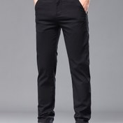 Resim 2025 Bahar Yeni Hafif İş Günlük Pantolon Erkekler için, Düz Bacak Esnek Yaz Modası Trendy Spor Pantolon, Tüm Mevsimler için Uygun, Formal Giysi Pantolon (Zhi Yu Zhi) 