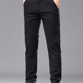Resim 2025 Bahar Yeni Hafif İş Günlük Pantolon Erkekler için, Düz Bacak Esnek Yaz Modası Trendy Spor Pantolon, Tüm Mevsimler için Uygun, Formal Giysi Pantolon (Zhi Yu Zhi) 