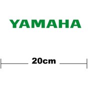 Resim Lasirius Yamaha Logo Yazı Sticker Etiket Tek Renk 