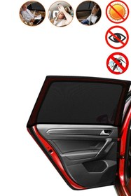 Resim Ankaflex Araba Araç 1 Adet Yan Cam Perdesi Güneşlik Gölgelik Güneş Koruyucu Arka Koltuk Perde Emzirme Örtüsü 