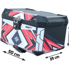 Resim Gp Kompozit Dsn10 Universal 45 Lt Desenli Alüminyum Motosiklet Çantası 