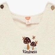 Resim Koton Kız Bebek Nakış Detaylı Kolsuz Bisiklet Yaka Jile Elbise Bej 