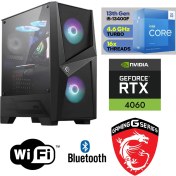 Resim MSI Gaming Pc Ddr4 – Rtx 4060 8gb – Intel I5 13400F – 16GB Ddr4 Ram – 1 Tb M.2 SSD – Windows 11 Pro Masaüstü Bilgisayar 