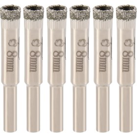 Resim Explosion1 6 Adet 8mm Elmas Çekirdek Matkap Bitleri Seramik Karo Cam Deliği Testere (Yurt Dışından) 